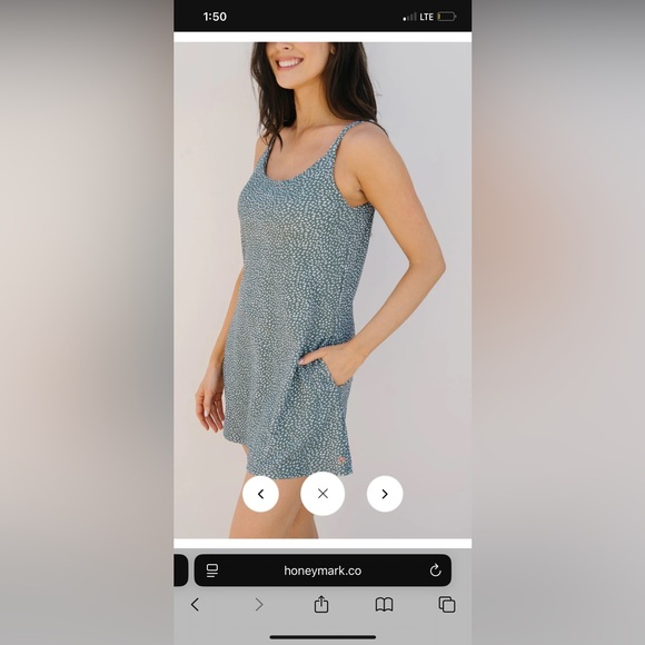 Elegant Green Polka Dot Swim Dress - Picture 4 of 6